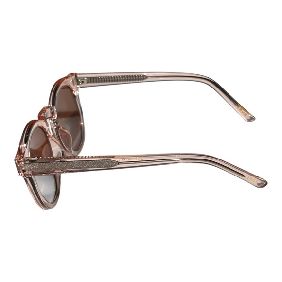 Bonnie Clyde Women’s The Hill round fashion sheer pink sunglasses | 50.22.145